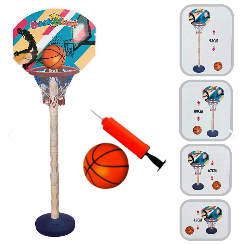 Juego De Basquetbol Ajustable 98 Cm
